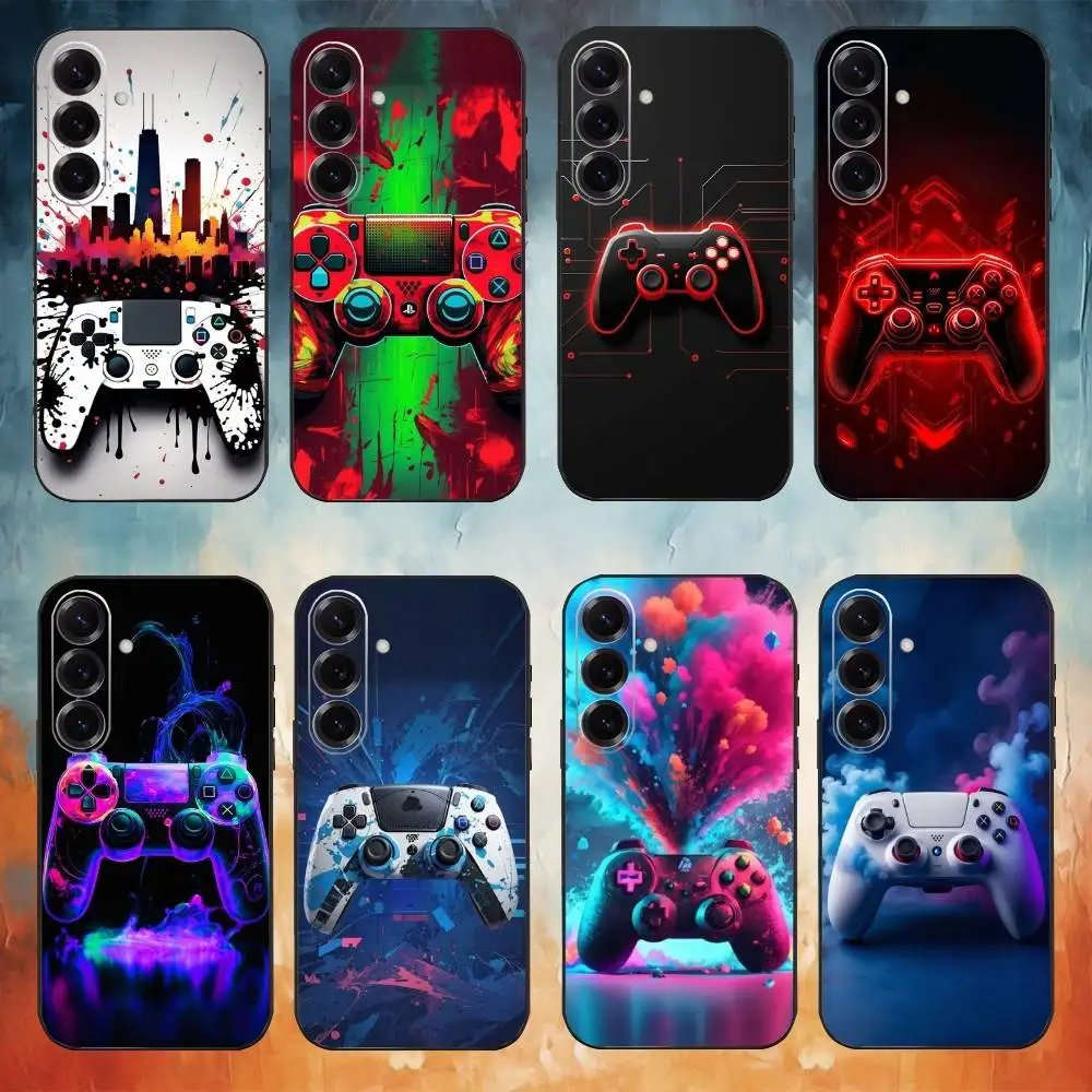 

Game Console Gamepad Gamer Phone Case For Samsung Galaxy A73,A72,A71,A70,A53,A52,A51,Others Soft Black Shell