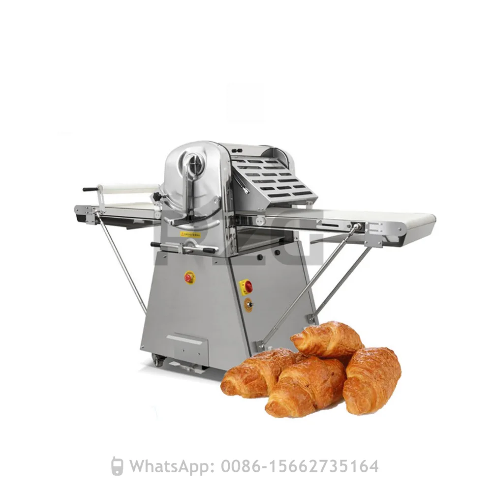 Industrial Automatic Dough Sheeter Machine Floor Type Heavy Pastry Laminator For Bread Croissant Bakery Equipment
