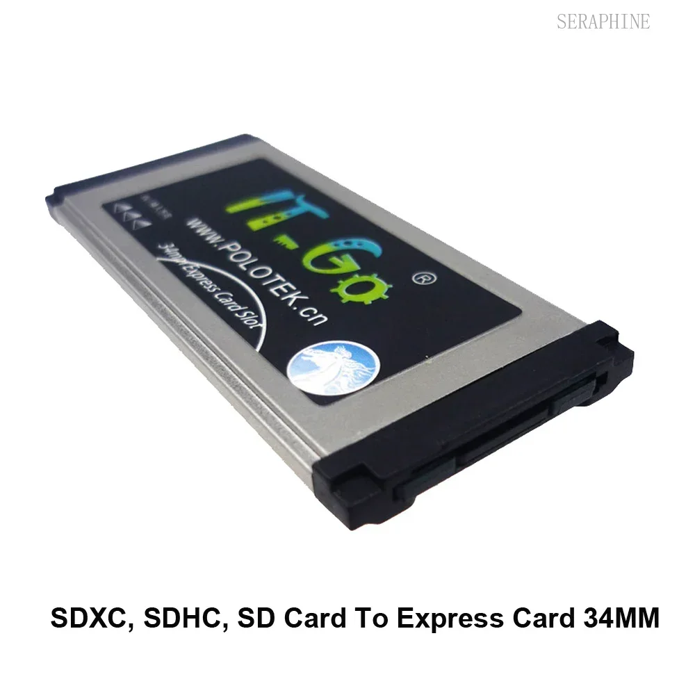 Express Card 34 to SDXC SDHC, SD Card Adapter for Laptop Compatible with Expresscard 54MM Slot