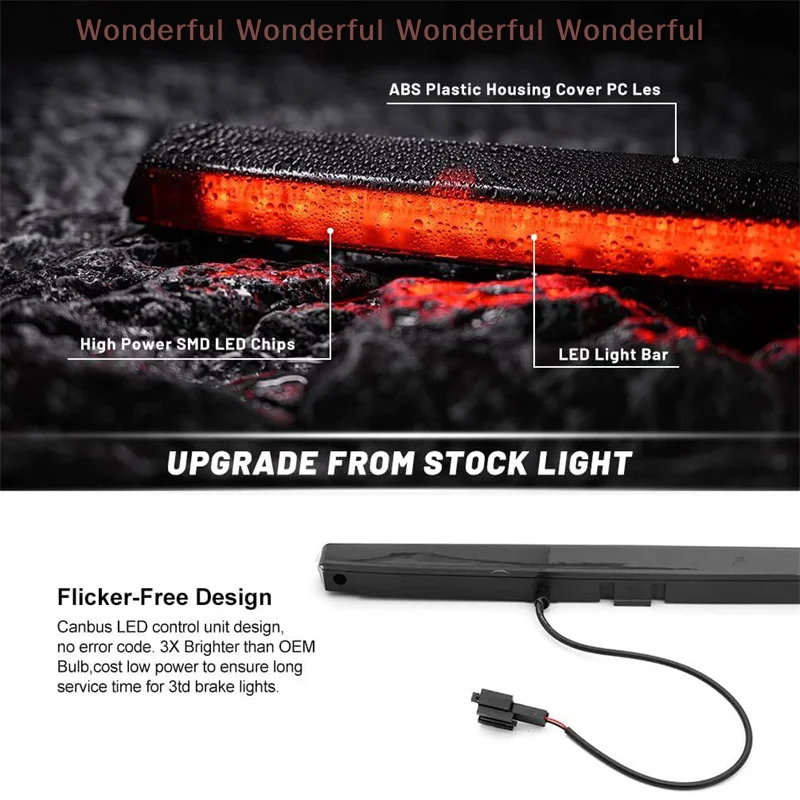 1K6945097F For VW Golf Mk5 GTI R32 2005 2006 2007 2008 2009 For VW  Mk4 2003-2008 Car Brake Stop Lamp 1K8945087E view 3