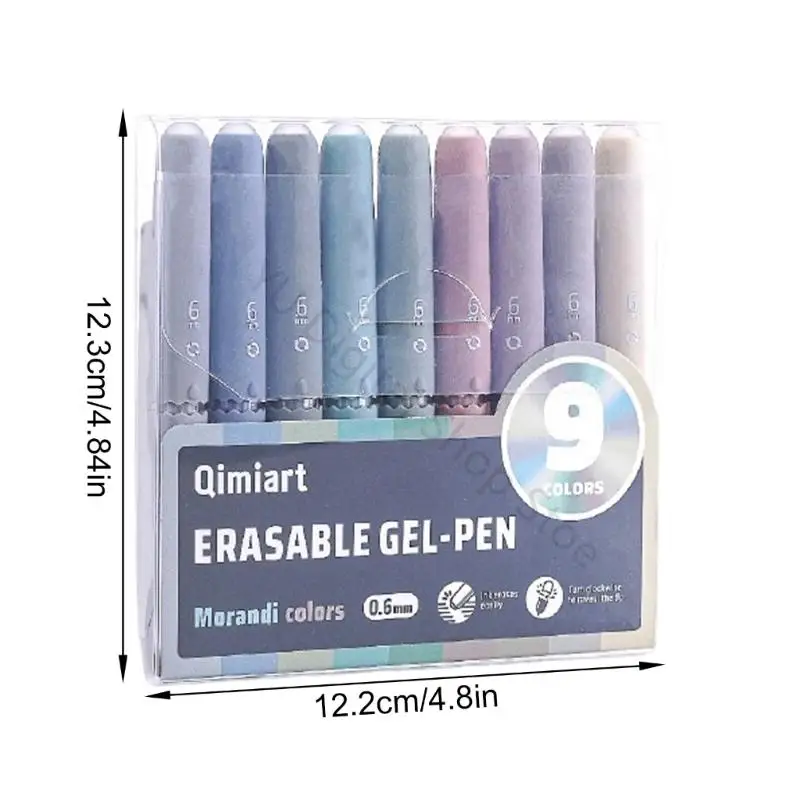 96BA 9-farbiges radierbares Gelstift-Set, 0,6 mm Gelstift für Planer-Tagebuch-Skizzen – Detail 6
