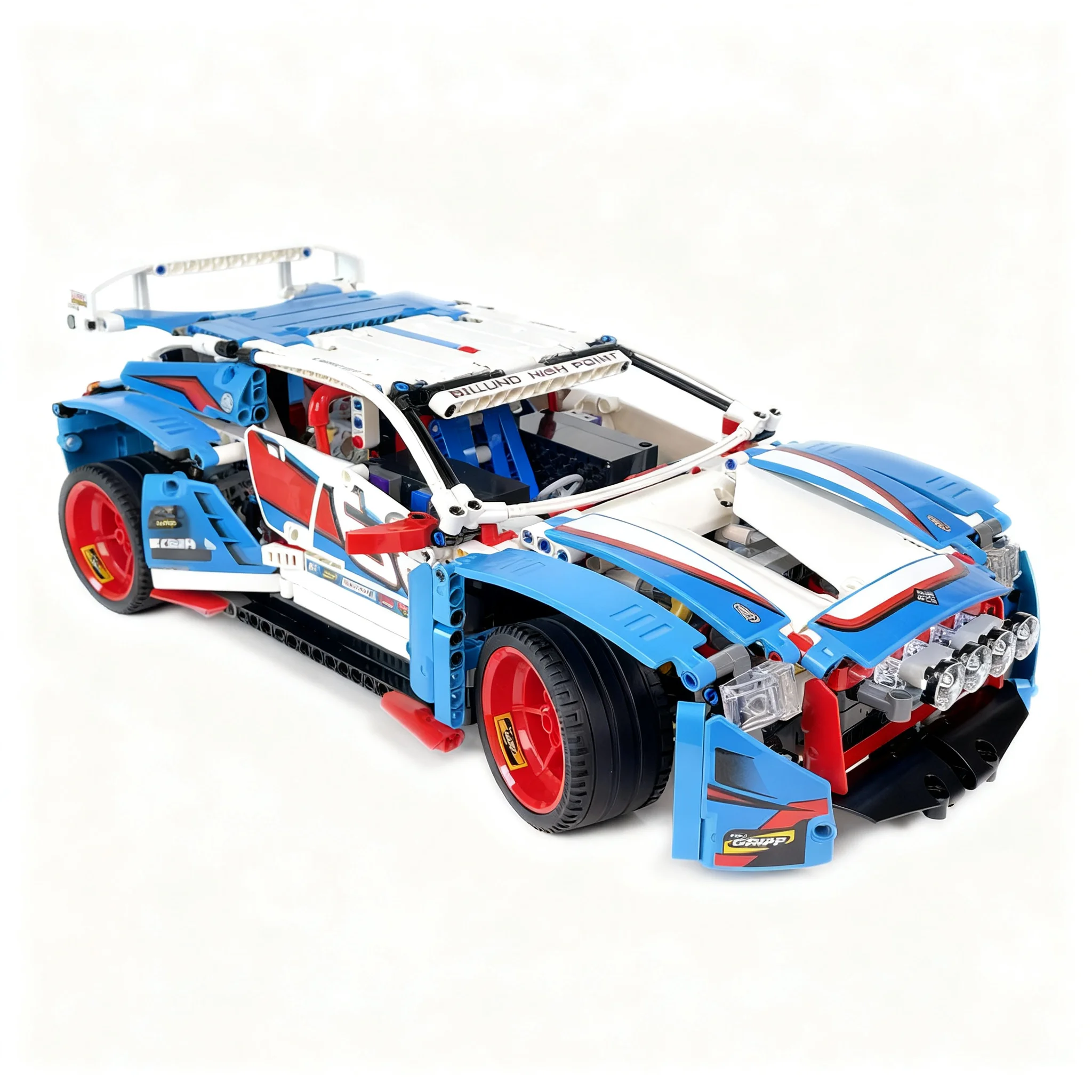 1279pcs MOC Rally Car RC MOD Power Function Mortors Model Building Blocks Christmas Gift Birthday Assemble Collection Creative