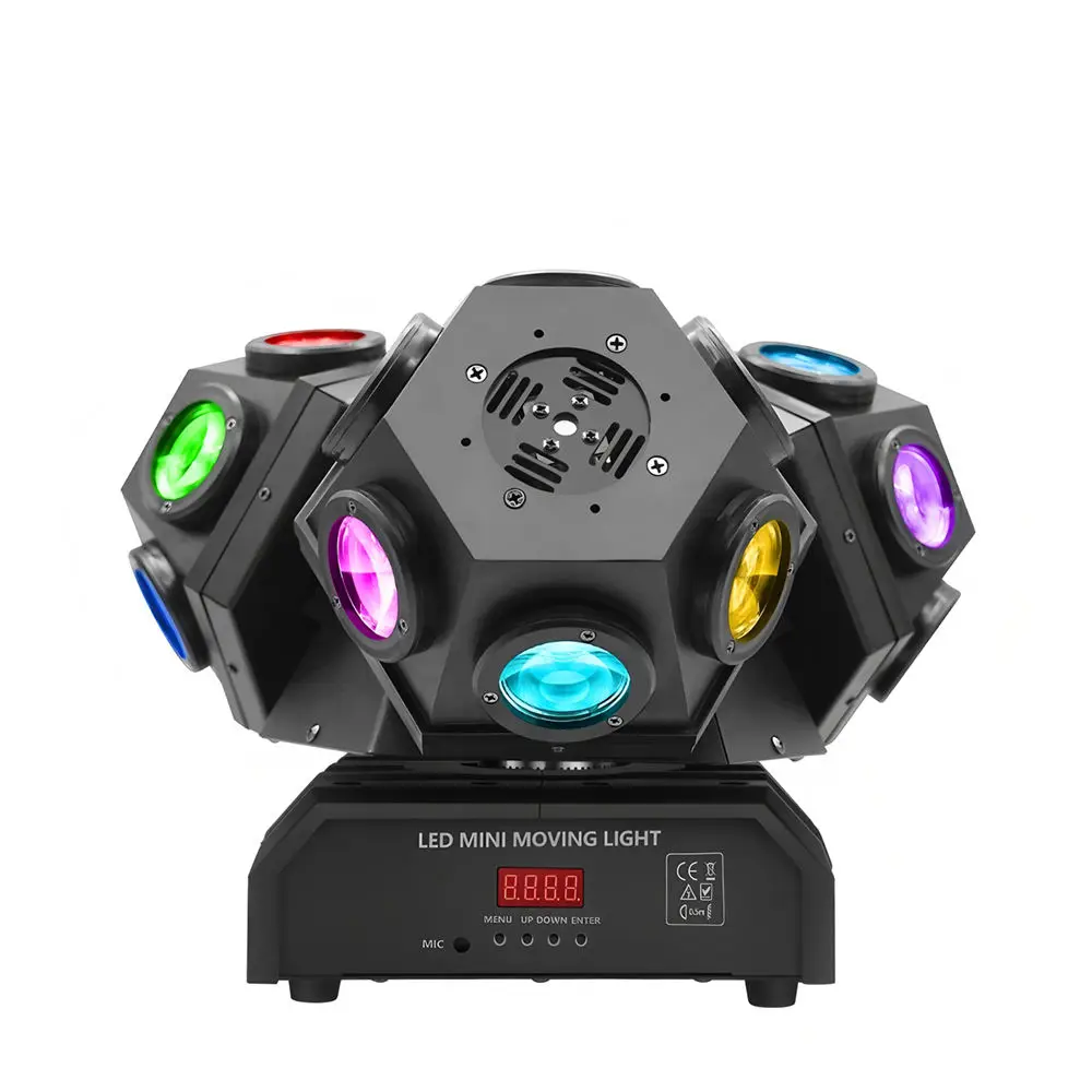Moving Head DJ Light 180W DMX512 3-Head Disco Party Lights RGBW Rotating LED Beam Stage Light For Nightclub Wedding Bar Events