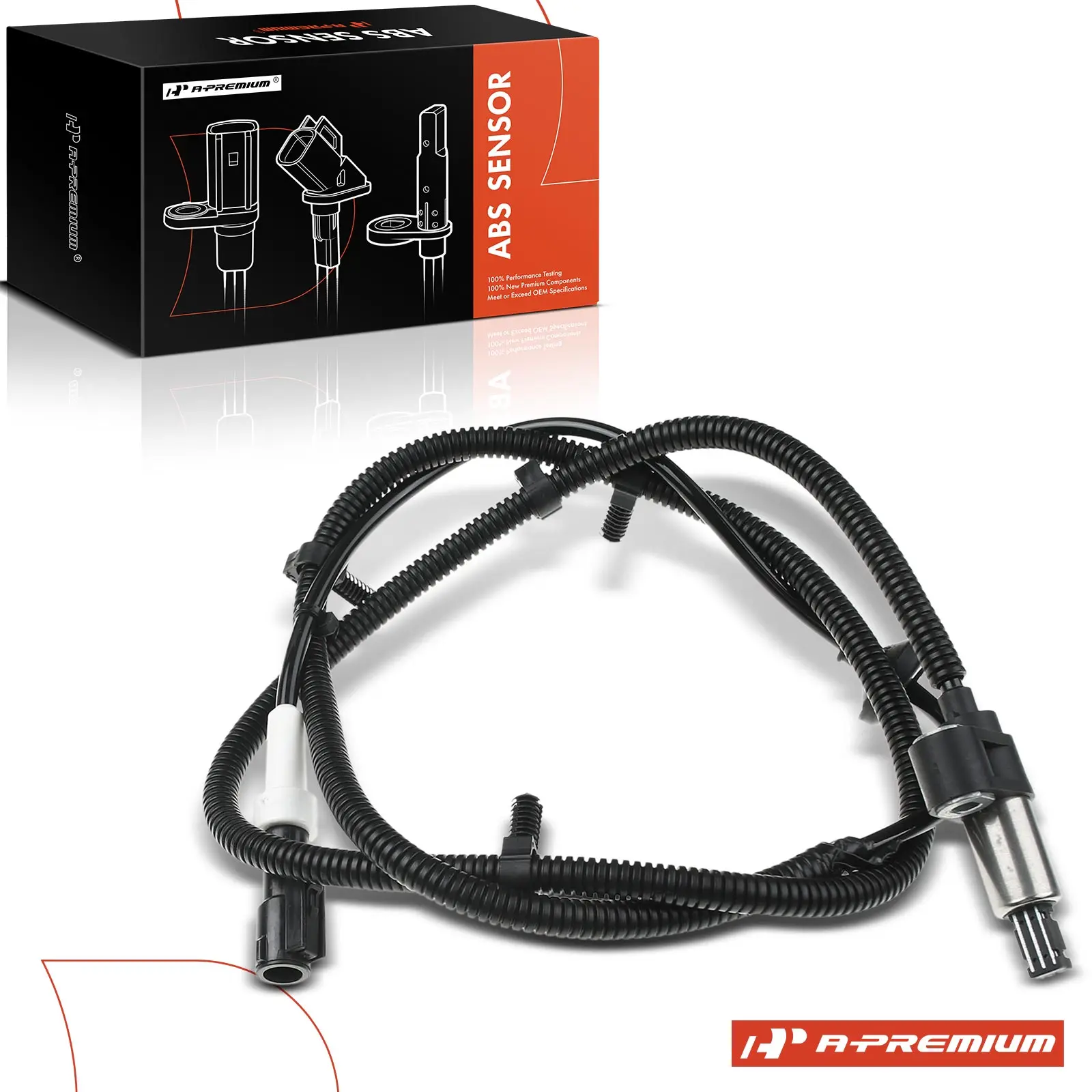 A-Premium Rear Driver or Passenger Side ABS Wheel Speed Sensor for Ford Crown Victoria 1998-2000 Lincoln Town Car 1998-2000