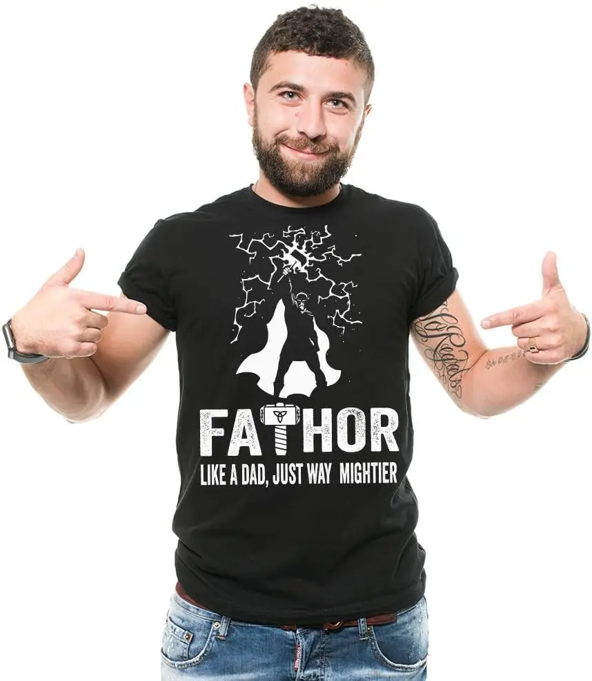 Fathor T-Shirt Thor Fathers Day Birthday Gift The Viking T-Shirt