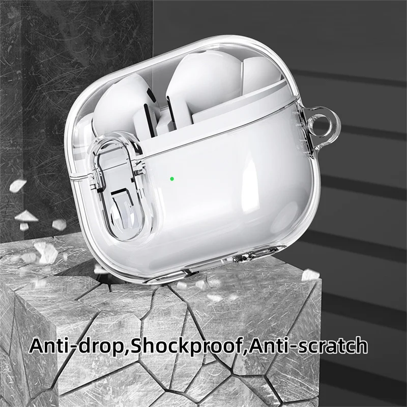 Earphone Case for Samsung Galaxy Buds 3 and 3 Pro Headphone Protective Cover Soft TPU Shockproof Protector Sleeve With Hook