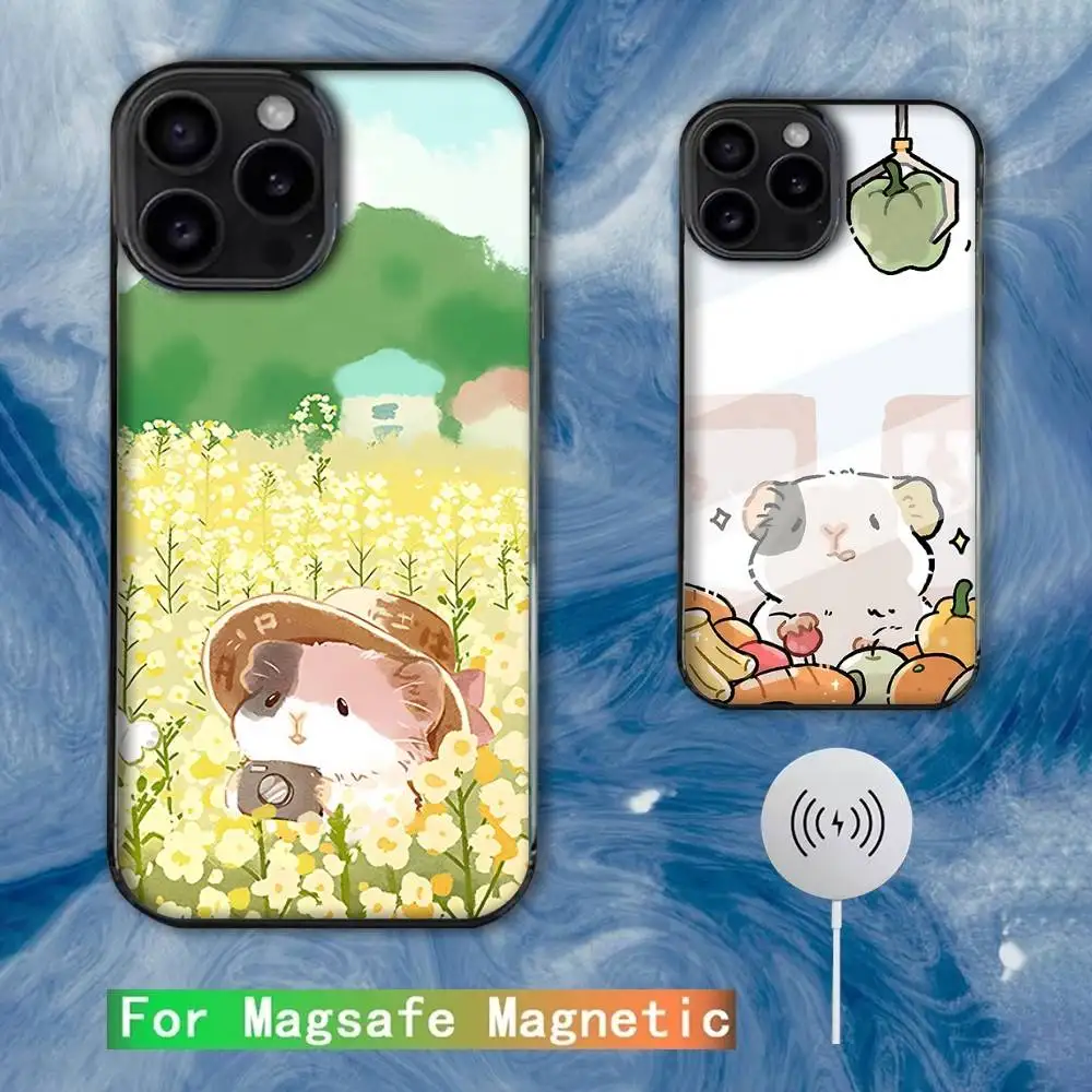 

Cartoon Hamster Phone Case For iPhone 16e,16,15,14,13,12,11,Plus,Pro,Max,Mini Magsafe Magnetic Wireless Charging