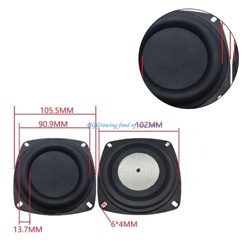 H9EB Bass Diaphragm Passive Radiator Speaker Repair Parts DIY Home Theater Speaker