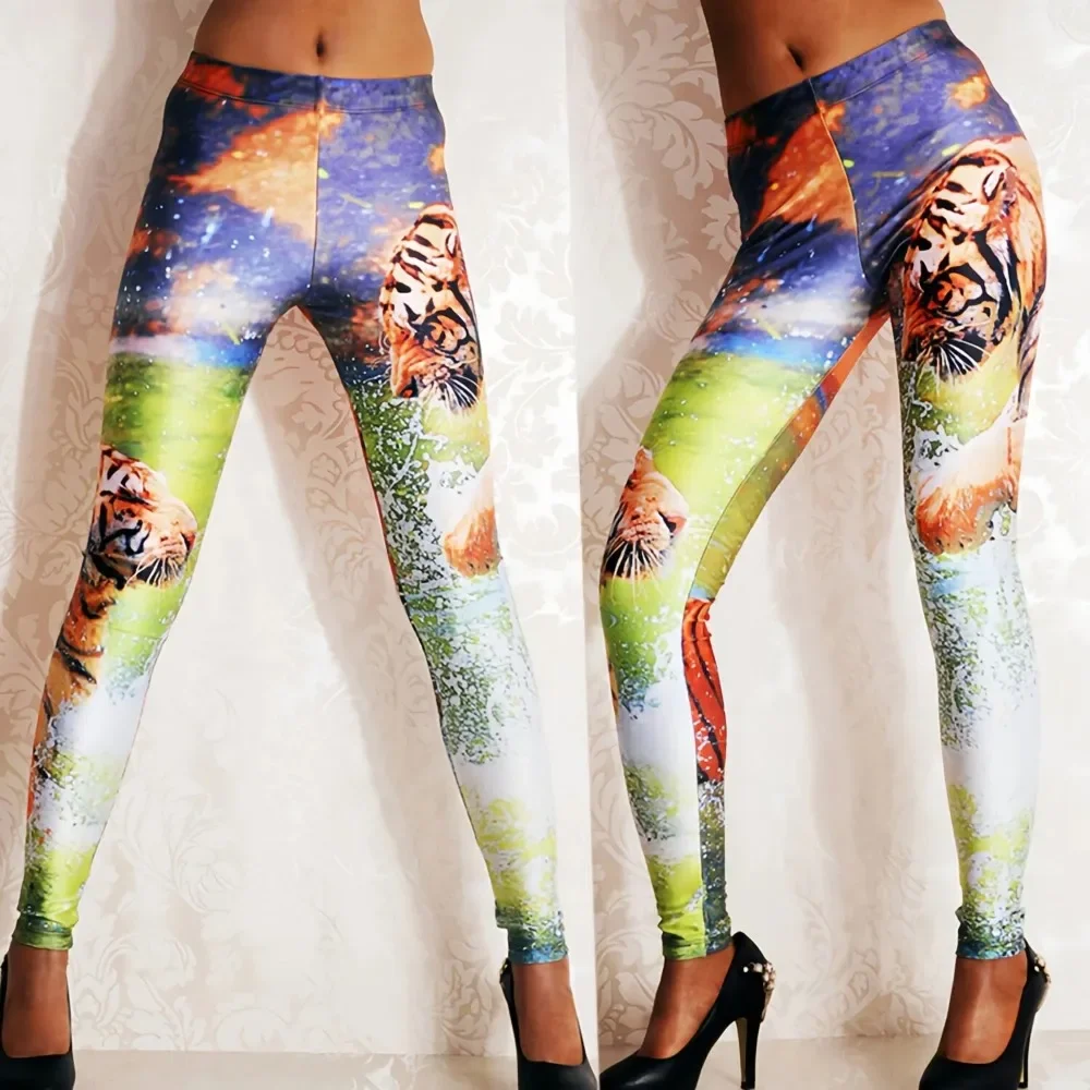 Women Printed Leggings High Waisted Leggings for Women - Full Length Capri Buttery Soft Yoga Pants for Workout Athletic