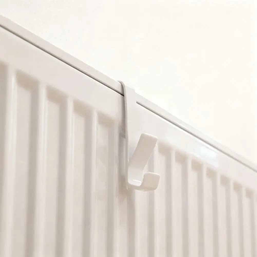 Bathroom Shower Towel Holder Hanger Heated Radiator Rail Hooks Clips Storage Racks Clothes Scarf Hanger Hooks