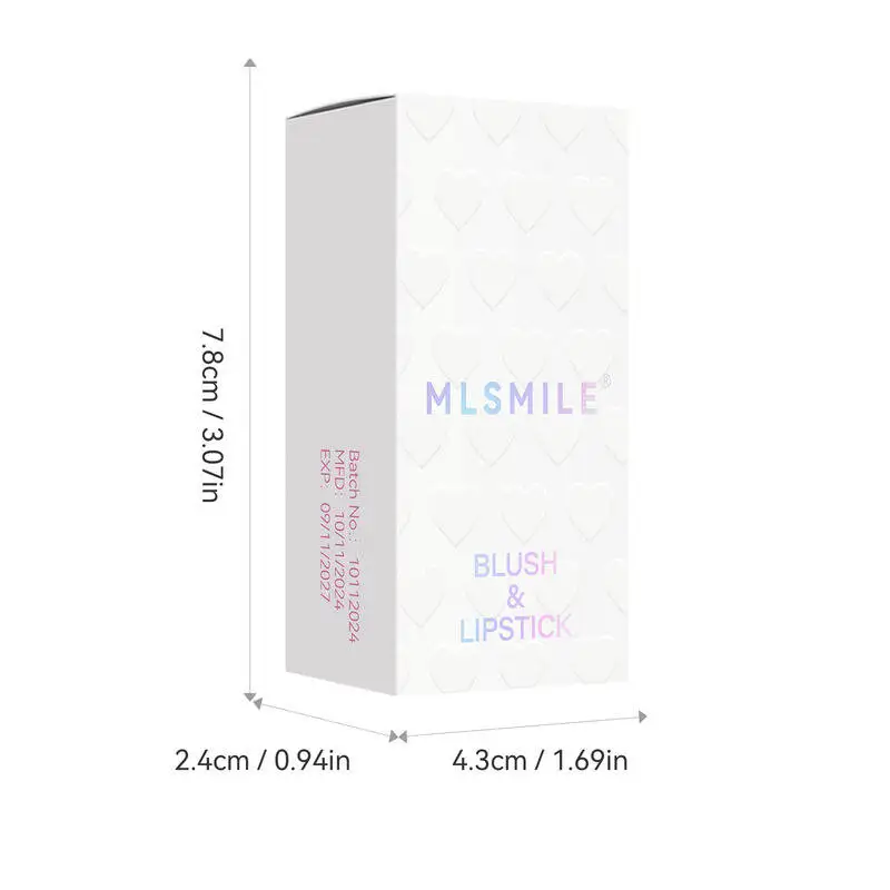 MLSMILE Gloss Combination Juego de 2 piezas de esmalte de labios hidratante + lápiz labial nacarado 2025 Nuevo