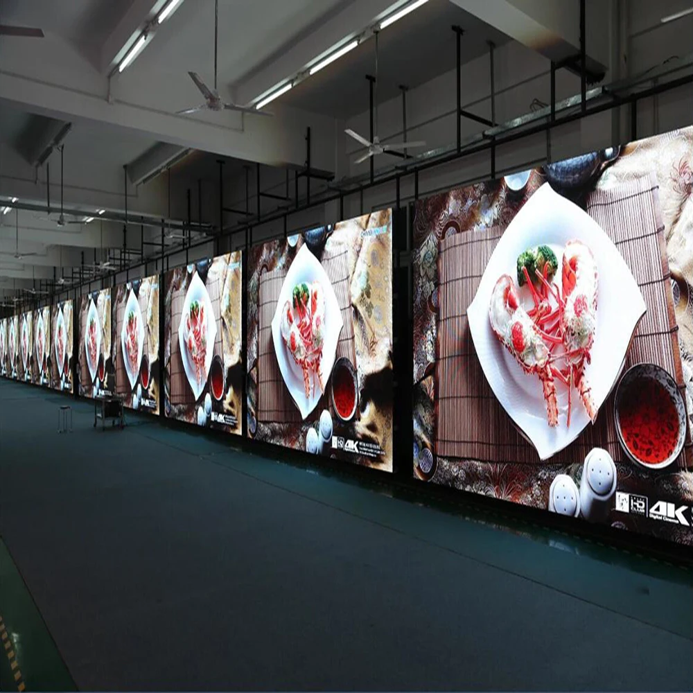 LED Screen Panel P3.91 500X500mm Size Die-Cast Aluminum Cabinet Outdoor Waterproof Rental LED Display Factory Customization