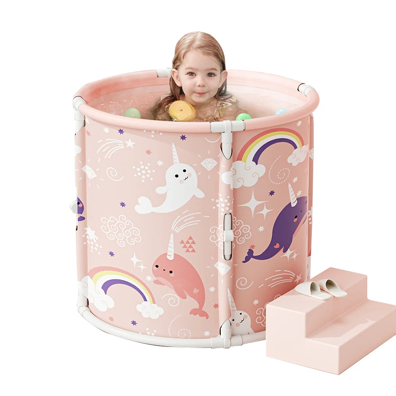 Children's portable folding bathtub tub bathtub large capacity bathtub tub winter shower free installation for adults