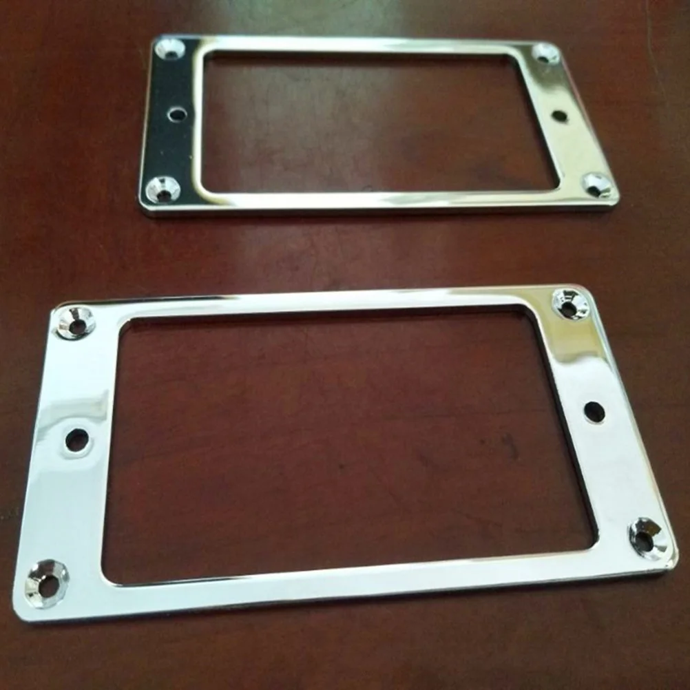 

1pcs Durable Metal Humbucker Pickup Mounting Rings Frame Mounting Ring Flat Base Pickup Frame (Silver)