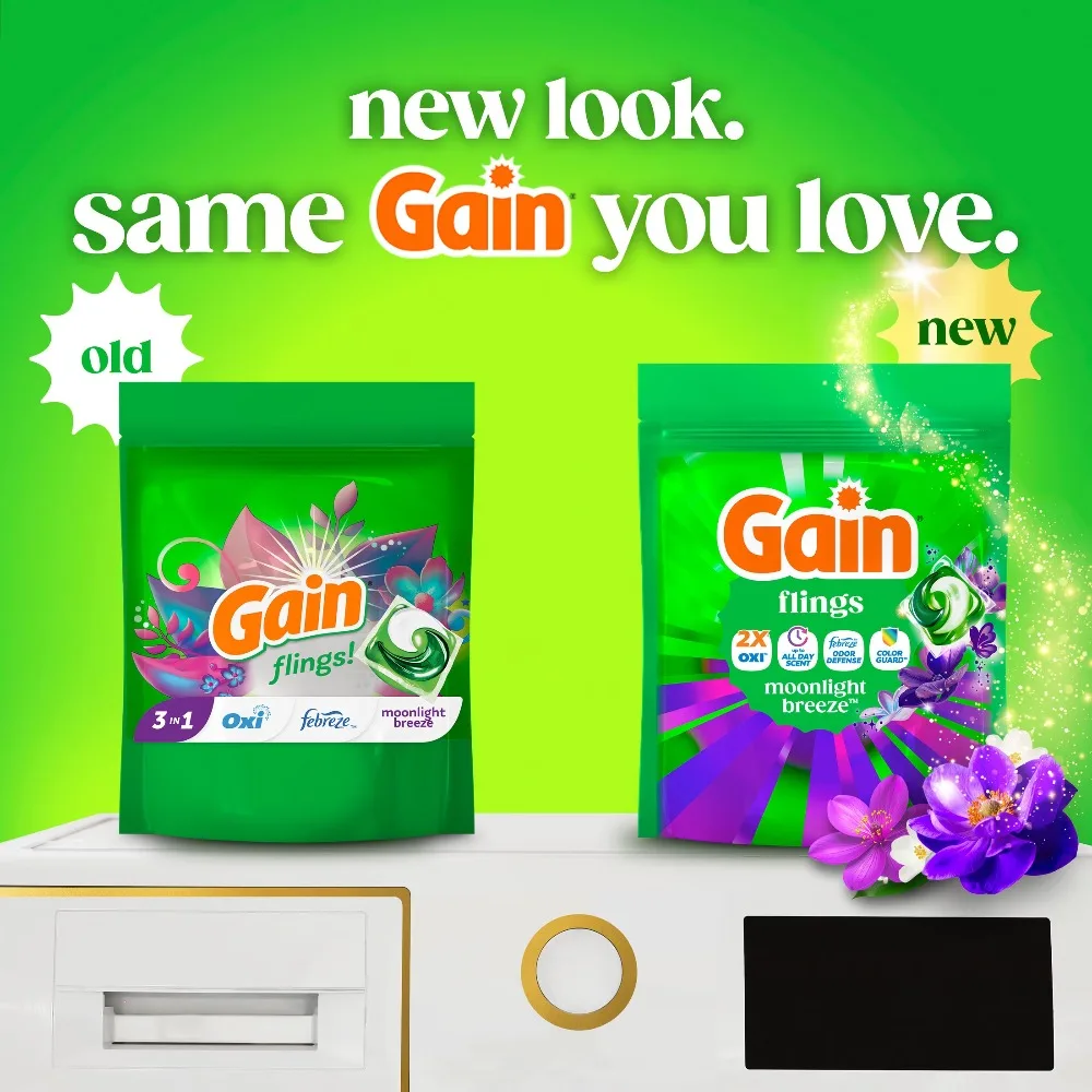 Laundry Detergent Soap Pacs 4 in 1 Oxi Boost and Febreze Moonlight Breeze Scent 12 Count Washing Machine Cleaner Capsules Liquidless Eco Friendly Sheets for Home