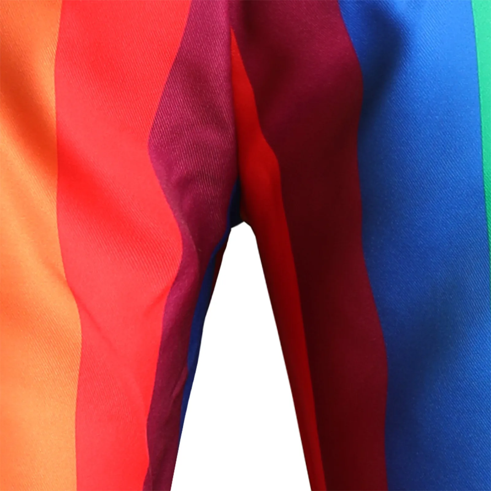 Pantaloni con stampa a strisce arcobaleno per uomo moda Business pantaloni Casual pantaloni da uomo pantaloni festa di nozze abbigliamento sociale traspirante 4