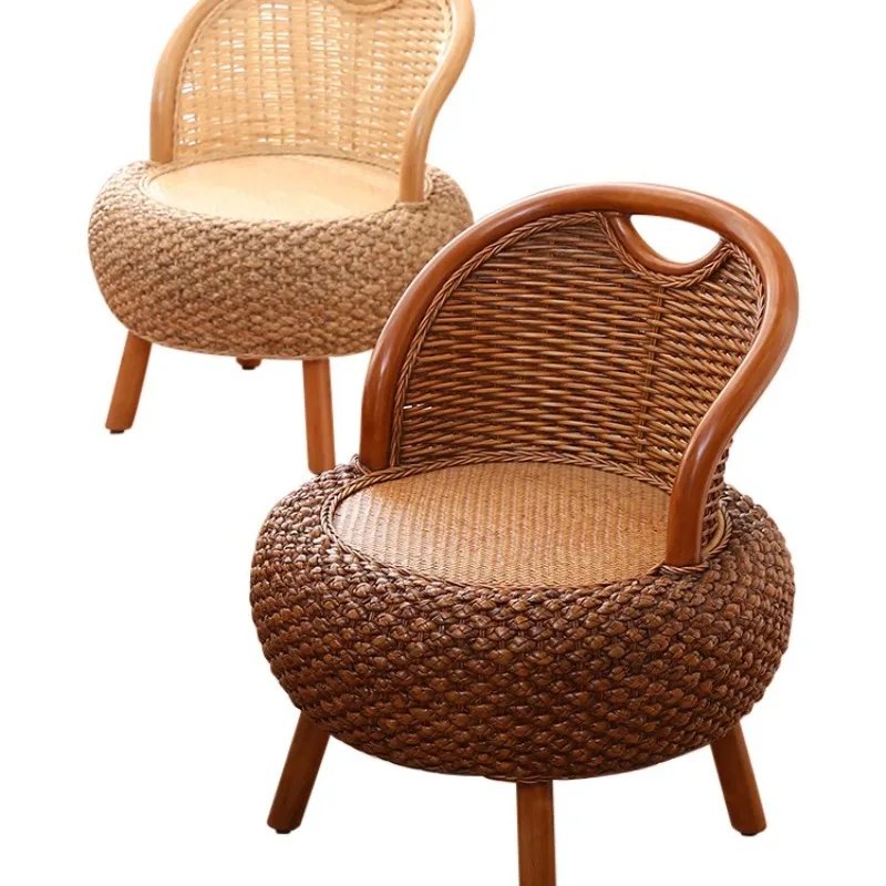 Household seat Single rattan chair, balcony backrest