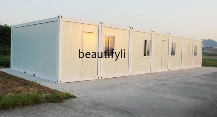 

scn8617 CXH Container Mobile Room Movable Board Room Simple Living Fast Rock Wool Fireproof Color Steel Board Room