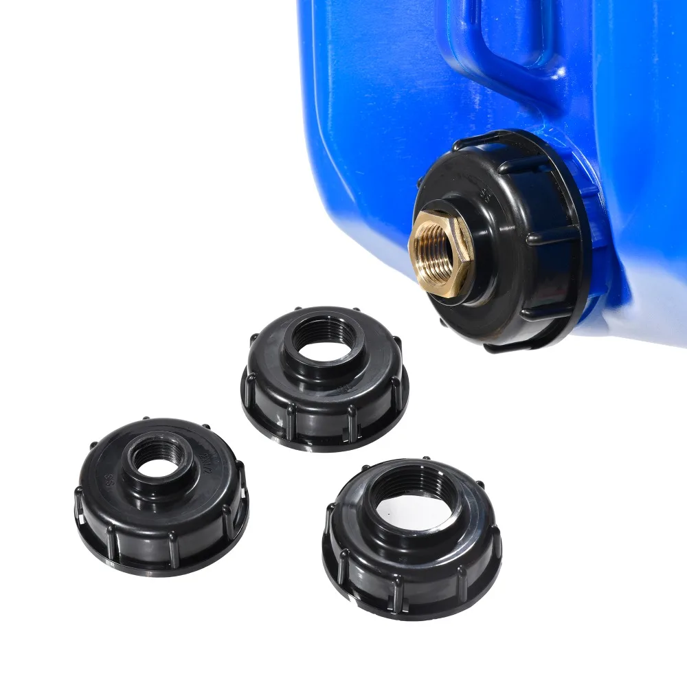 

S60x6 to NPT Adapter Kit, 4-in-1 Stainless Steel IBC Tote Drain Converter for 1/8" 1/4" 1/2" 3/4" NPT