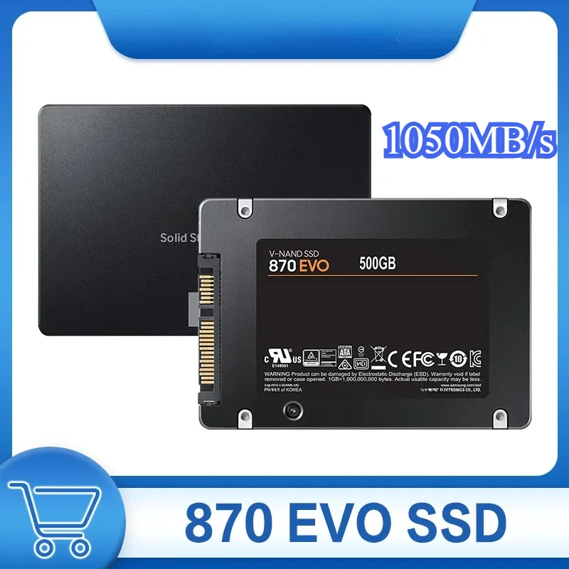 

2024 New SSD 870 EVO 8TB 4TB 2TB 1TB Internal Solid State Drives Hard Disk SATA 3.0 MLC 2.5 Inches for Laptop Desktop PC PS4 PS5