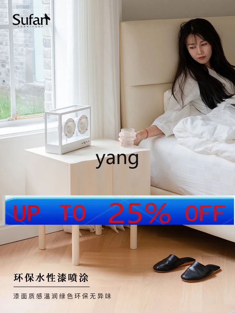 

LMM bedside table retro bedroom bedside storage cabinet model room bedside table