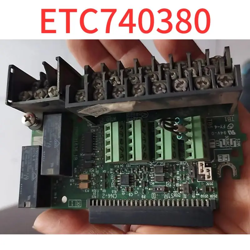 Second-hand The frequency converter terminal board ETC740380 has good functionality