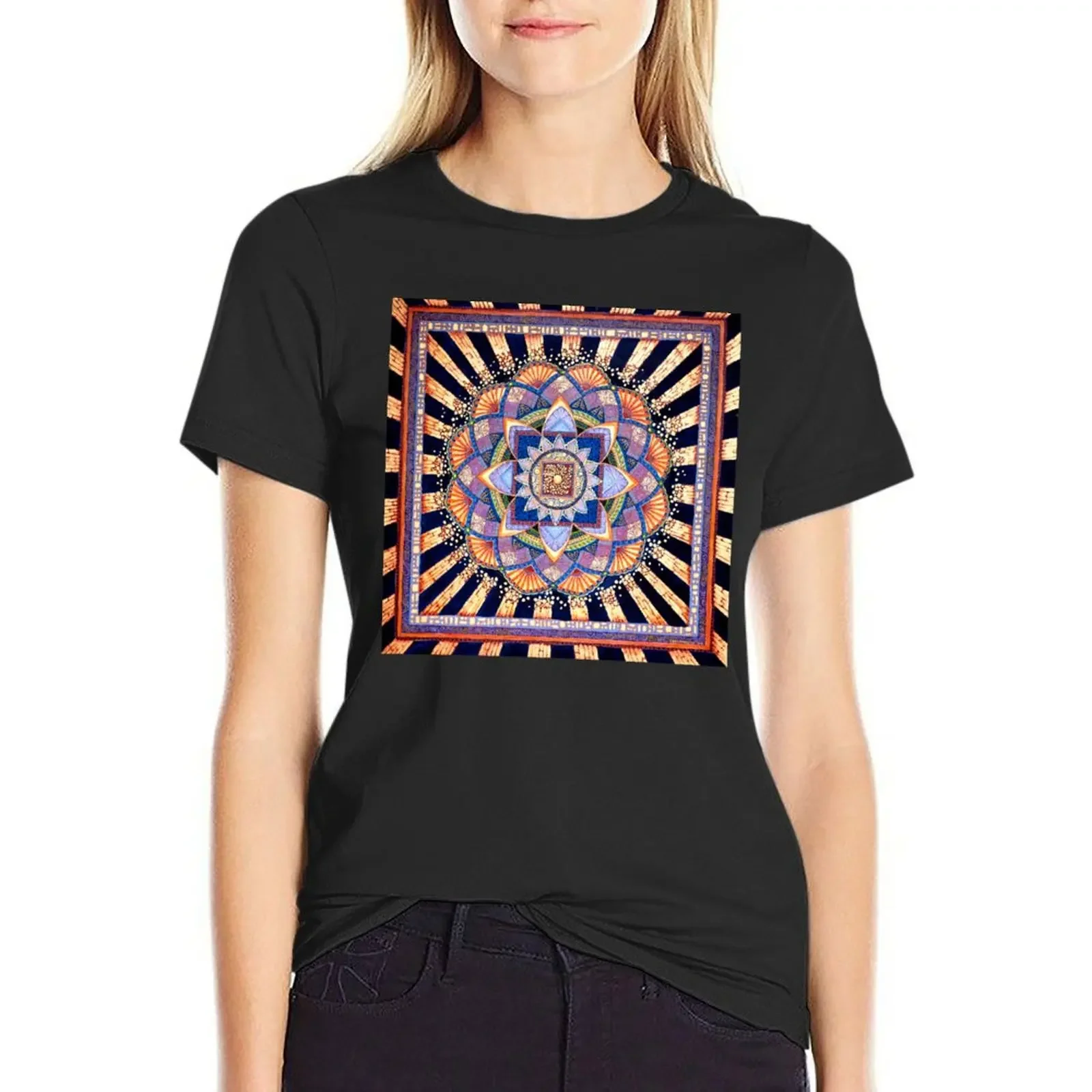 

Radiant Light Beams T-Shirt Short sleeve tee vintage clothes sports fans T-shirt Women
