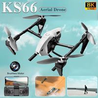 New KS66 Mini RC Drone Professional 8K HD Camera Brushless Motor Obstacle Avoidance Optical Flow Position RC Quadcopter Boy Toys