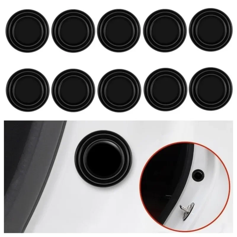 Car Door Pads Shock-Absorbing and Silent Mat Anti-collision Silicone Car Door Protector Stickers Buffer Gasket Crash Pad