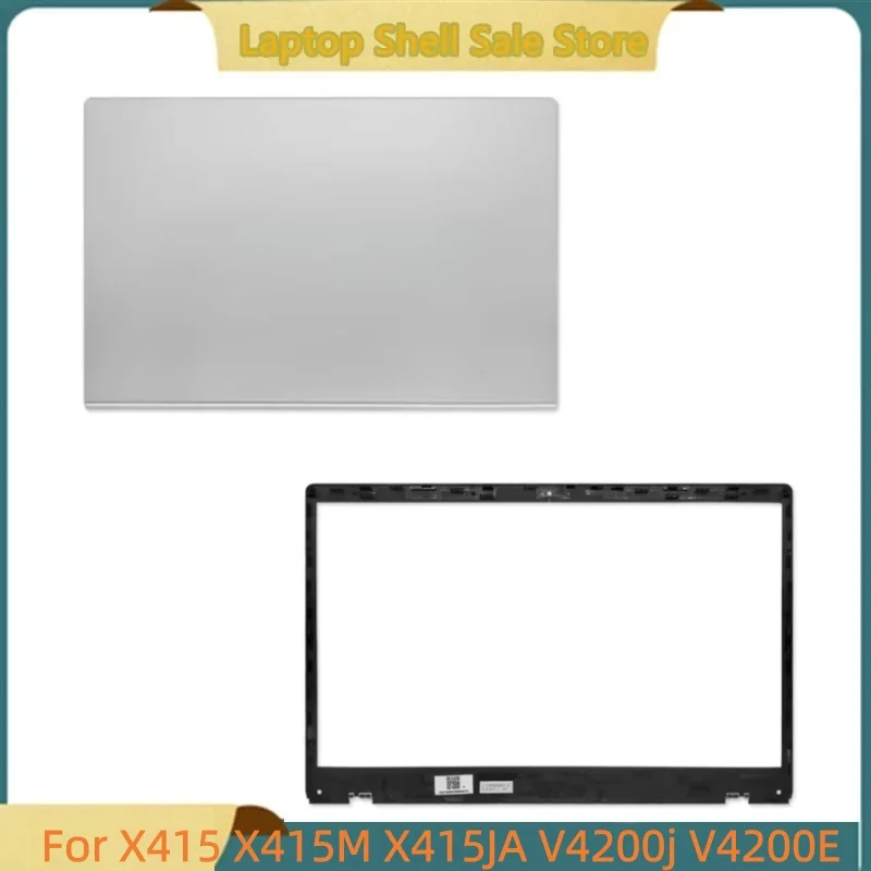New For X415 X415M X415JA V4200j V4200E Laptop Rear Lid LCD Back Cover Top Case / LCD Front Bezel Cover