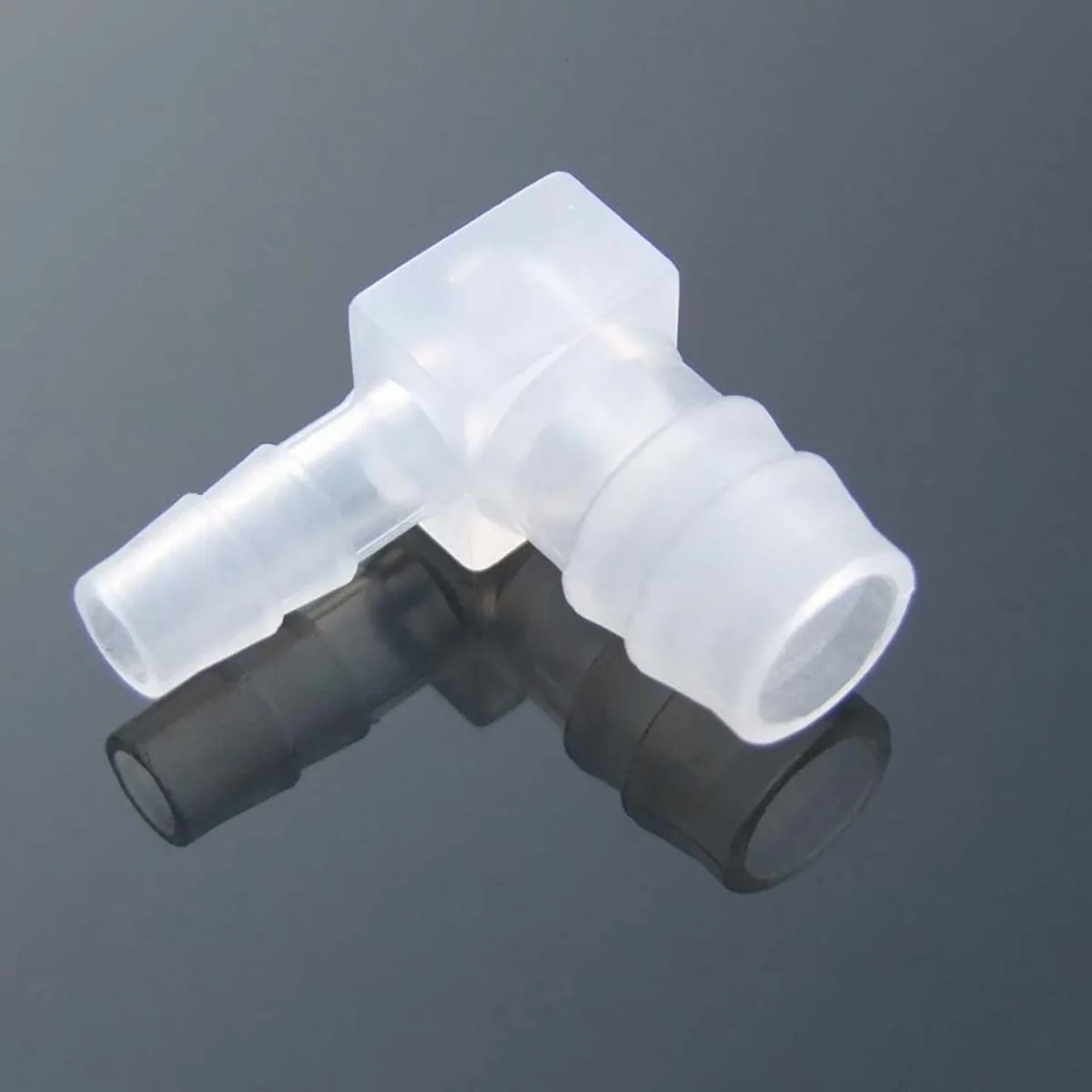 Reductor de codo de ángulo recto de diámetro desigual, Conector de manguera de Pagoda de plástico tipo L, accesorios de tubería de agua de 8mm ~ 20mm, 1 piezas