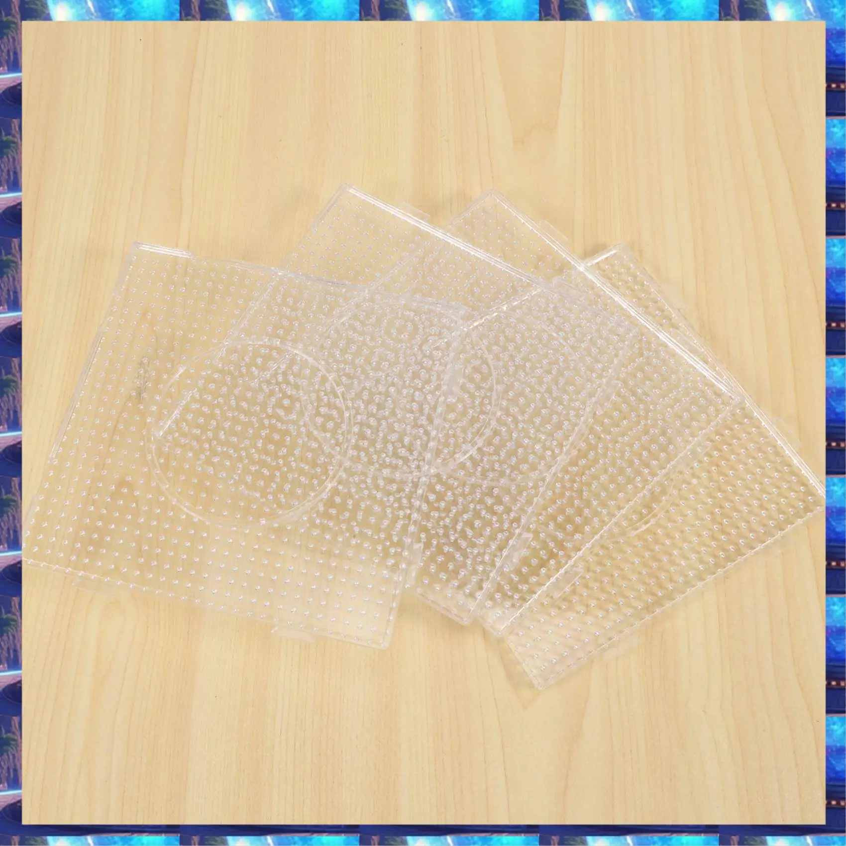 

2025 4Pcs ABC Clear 145X145mm Square Large Pegboards Board For Hama Fuse Perler Bead,4Pcs ABC Clear 145X145mm Square Large Pegbo