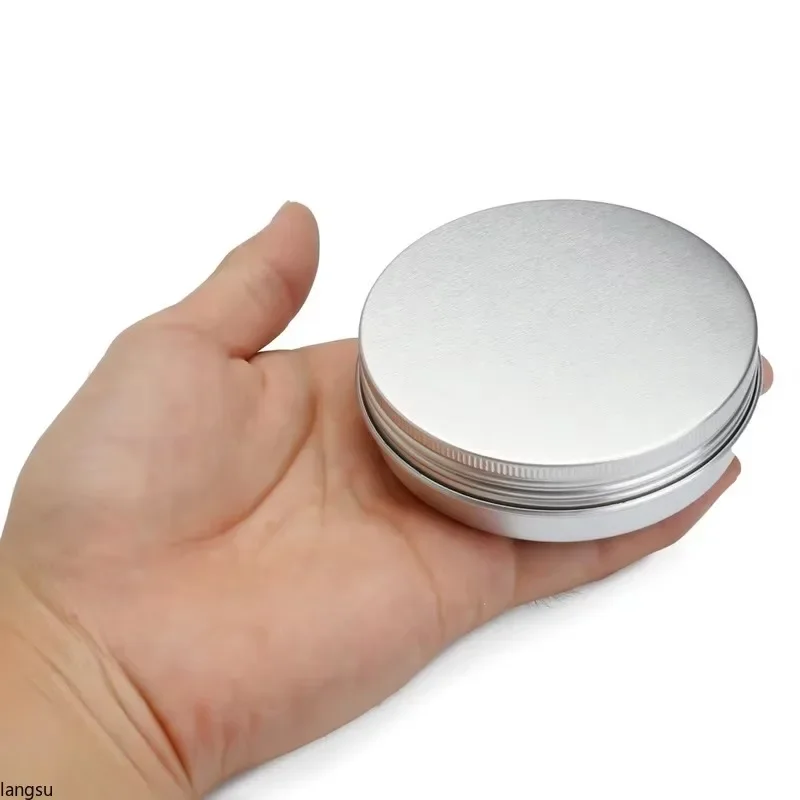 2026 10pcs/set Steel Round Tin Cans 100g Screw Top Lid Storage Beard Lip Balm Oil Craem Empty Can Household Supplies