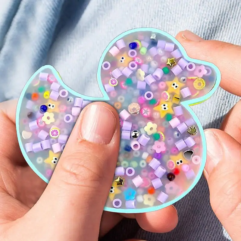 1 PC Skin Picking Pad Fidget Toys Heart/Duck/Round Picky Pad Sensory Toys Stress Relief Picking Pocket Pad Squeezing Fidget Toys