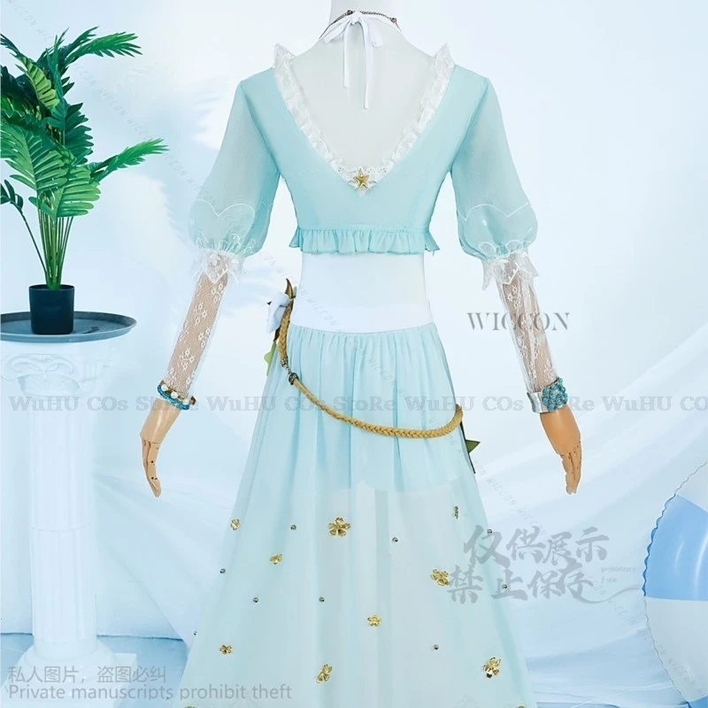 أنيمي لعبة الهوية الخامس ديمي بوربون نادل ملح البحر خاص تأثيري حلي كوس الباروكات زي حفلة الهالوين لعب دور الملابس