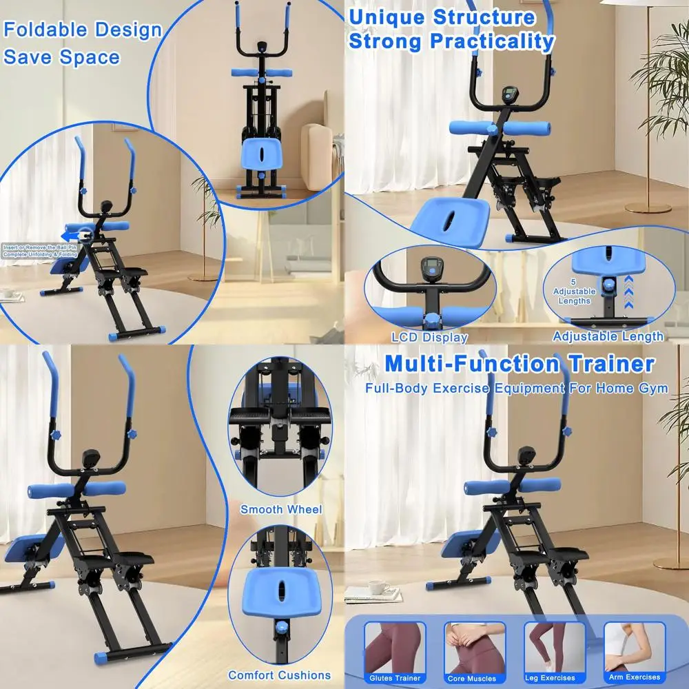 

Dual-Function Stairmaster and Ab Trainer: High-Efficiency Full-Body Workout Equipment for Home Gym