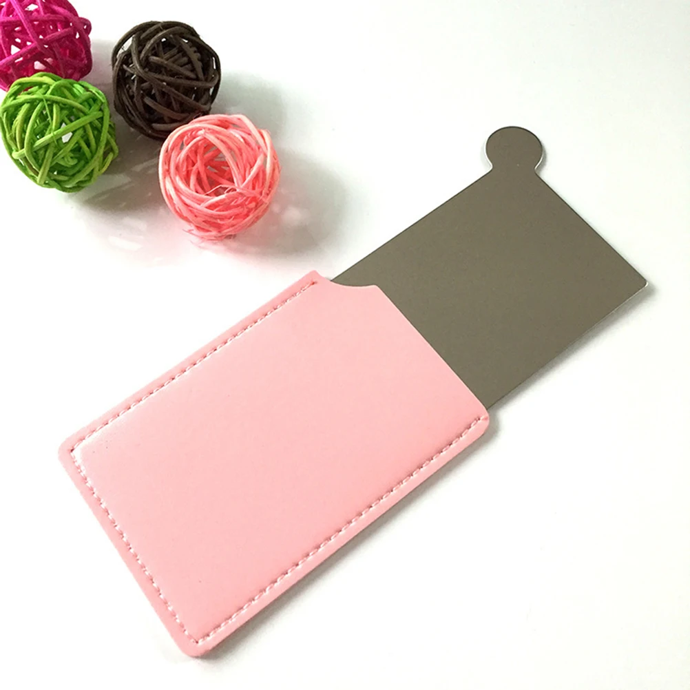 

Stainless Steel Unbreakable Portable Square Compact For Makeup Light Weight Mini Folding Mirror Clear Glass Chic Round