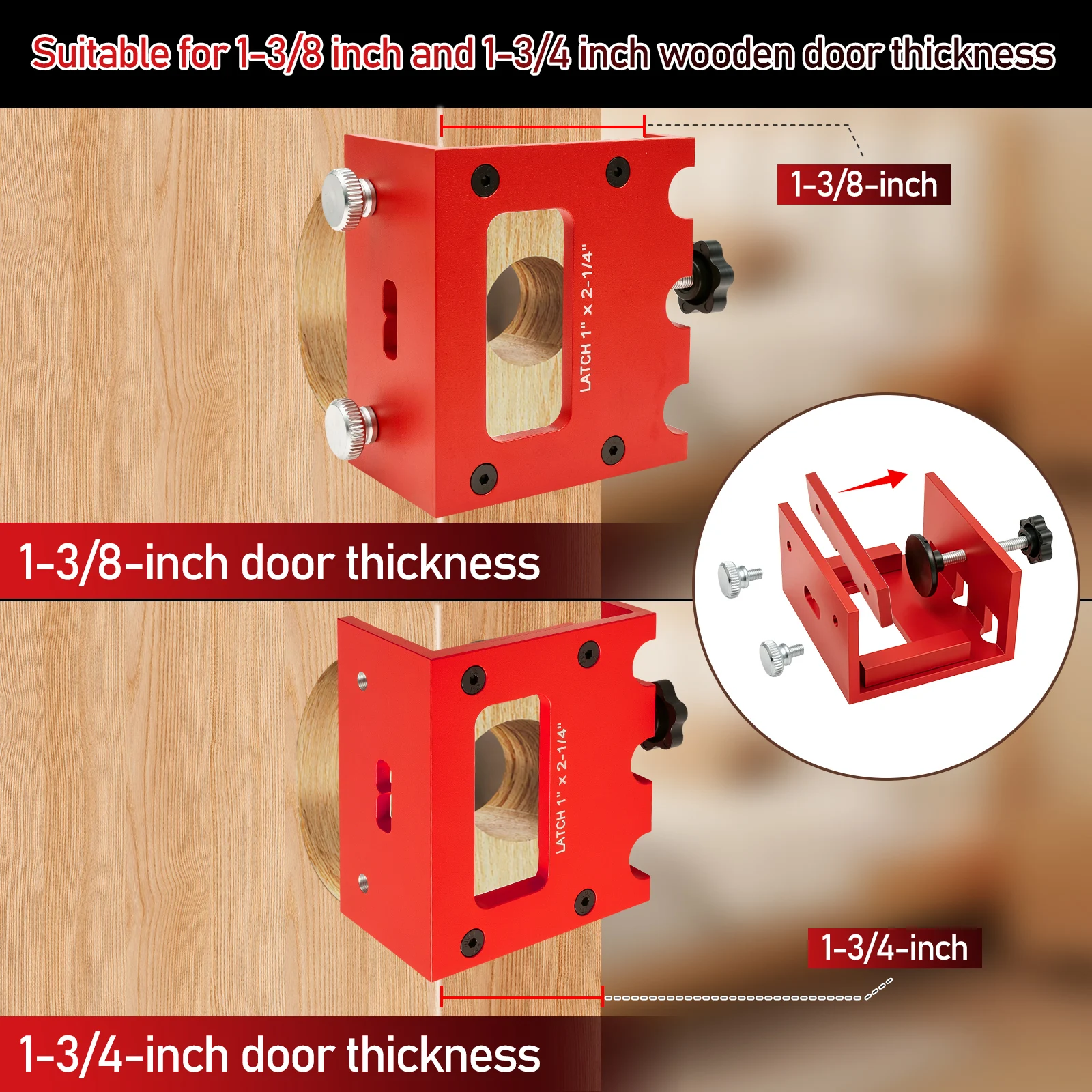 Door Latch Mortising Jig Wood - đánh giá và giá Dowel Jig Kit