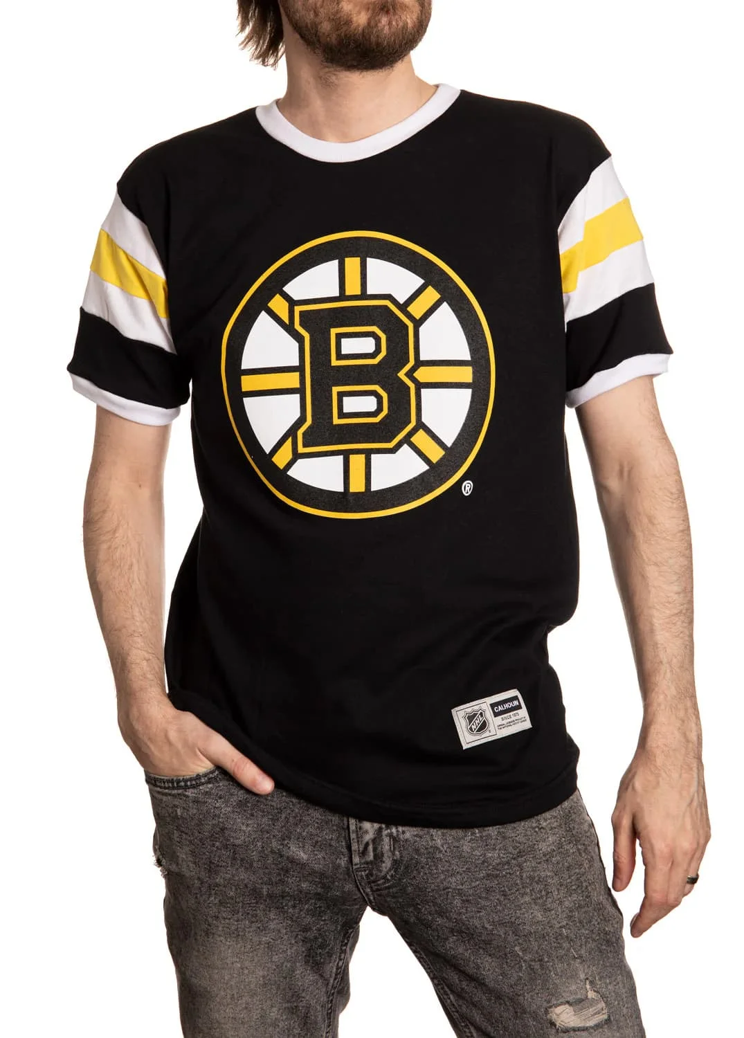 2026 New Men Boston Bruins Ice Hockey Team T Shirt Black Yellow White Short Sleeve Casual Cotton Tee for Daily Wear Tees Tops