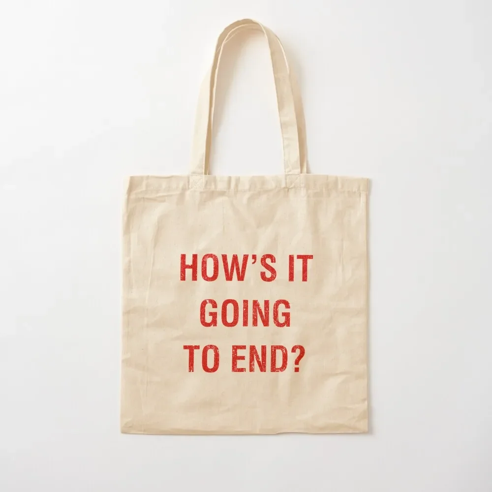 

How's It Going To End - The Truman Show Tote Bag large tote bag Canvas bag