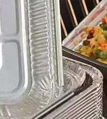 10Pcs 20CM Air Friteuse Aluminium Folie Pfanne Lebensmittel Behälter Platz Ofen BBQ Tablett Öl-proof Nicht-stick Backen Werkzeug Küche Liefert