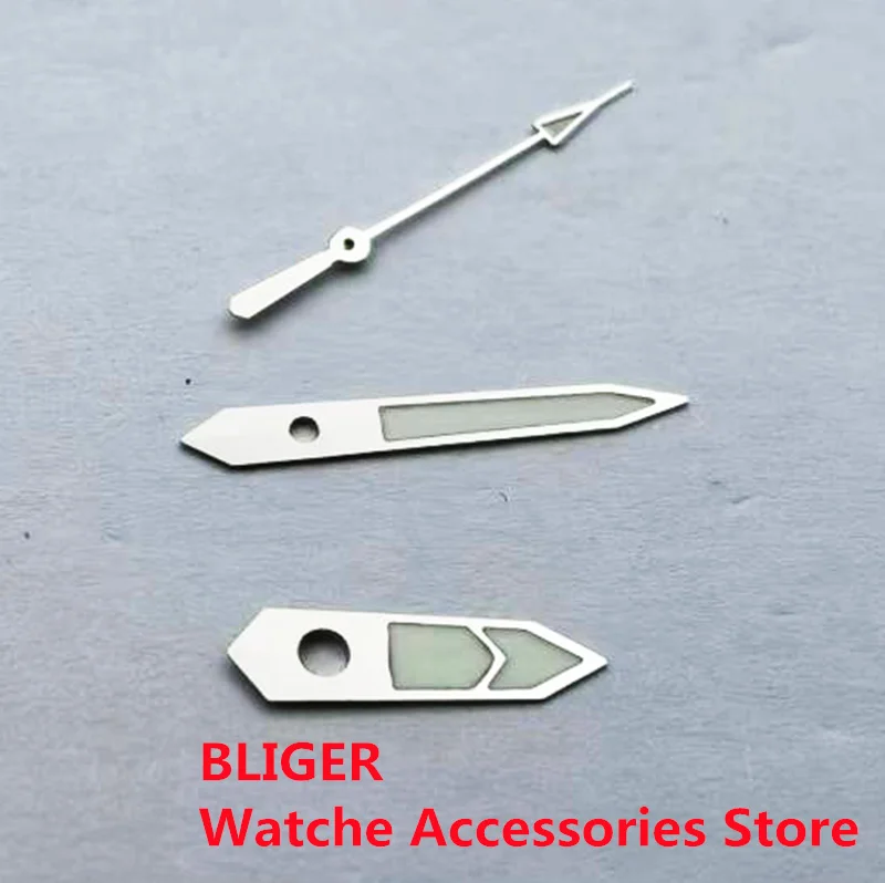 BLIGER New NH35a Hands Japan Super C3 Green Luminous Watch Pointer Fit  NH35 NH36 Movements Watchparts For Watch Modified image 6