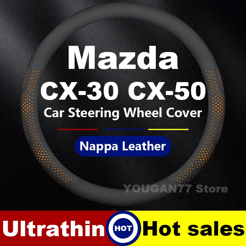

Car Steering Wheel Cover For Mazda BT-50 CX-30 CX-50 Hybrid MX-30 Mazda2 3 6 2020-2025 Auto interior Mazda CX50 Accessories 2025