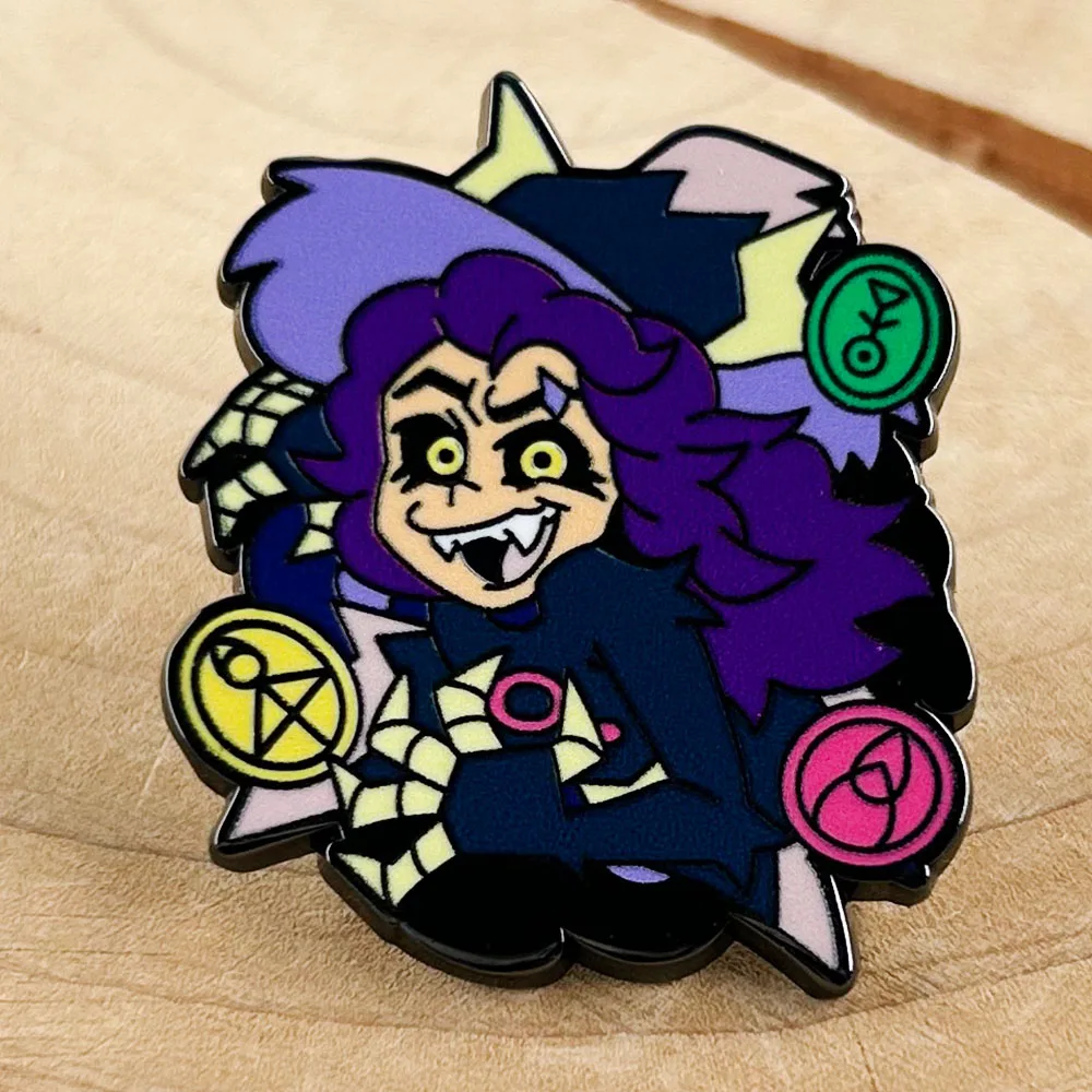 Titan's Power Luz Enamel Pin Fantasy Adventure Anime The Owl Houses Badge Gothic Jewelry Halloween Gift Accessories