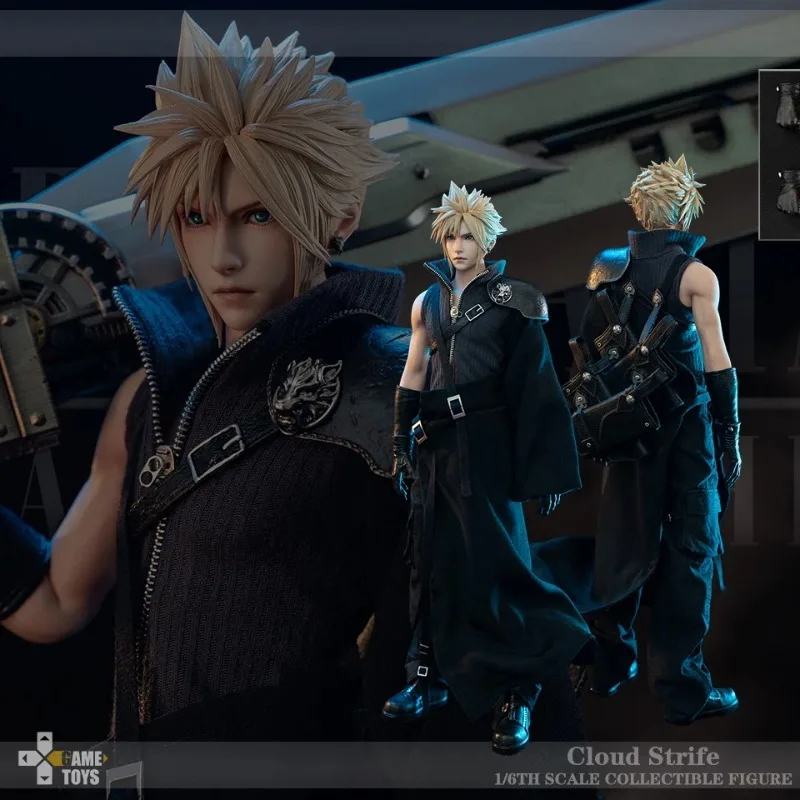 Original FF7 AC Game Toys GT-006A 1/6 Cloud Strife 1/6 Action