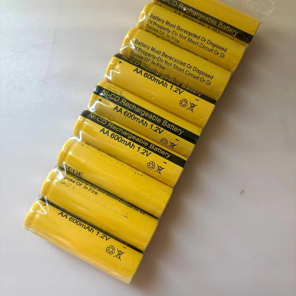 Ni-CD 1.2V 600mAh AA 2A Rechargeable Battery For Philips Electric Shaver Razor Hair Clipper Toothbrush With Solder Tabs