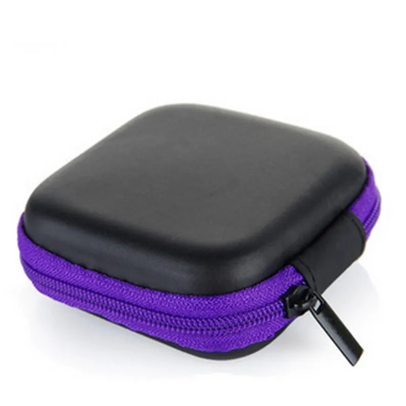 Phone Charger Data Cable Storage Bag Mini Portable Anti-Pressure Square Earphone Storage Box For Car Supplies