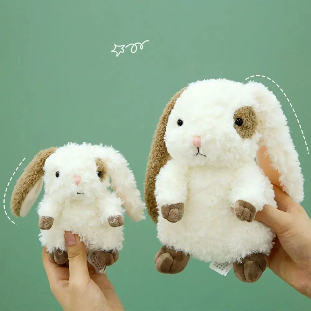 

PP Cotton Long Ears Rabbit Stuffed Soft Interactive Rabbit Comfortable Fluffy Sitting Bunny Doll Birthday Parties