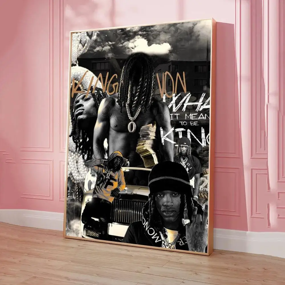 K-King Rapper Von Poster Sticky Posters Retro Kraft Paper Sticker DIY Room Bar Cafe Aesthetic Art Wall Painting