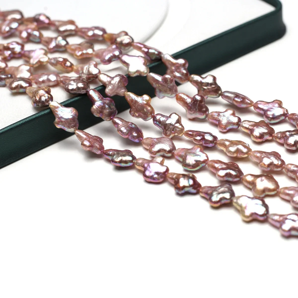 

12x16mm 5A Hand-Selected Natural Freshwater Pearl Baroque Purple Cross Bead Women Jewelry Make DIY Necklace Bracelet Accessories